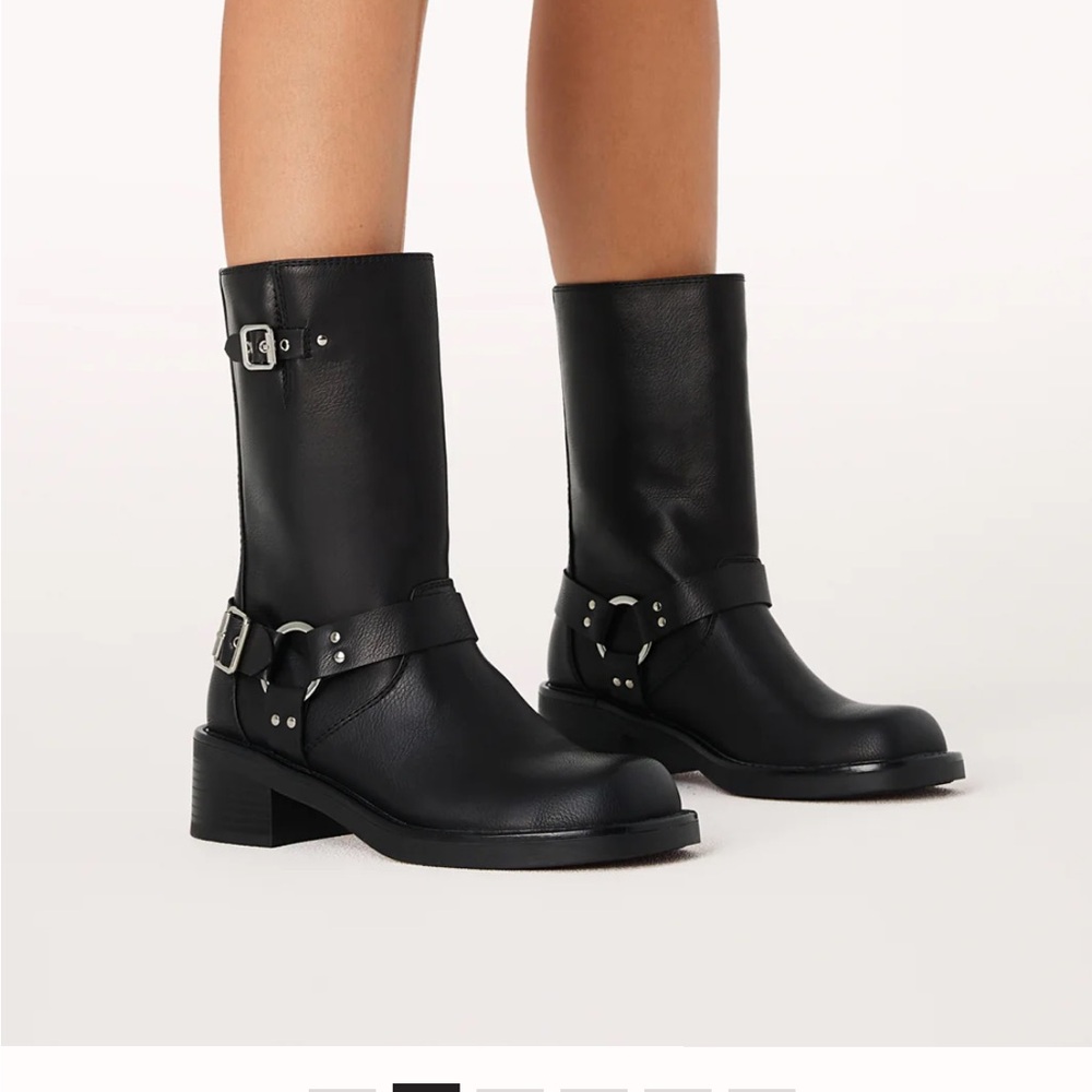Bikini biker boots